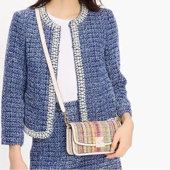 Kate Spade Dakota Tweed Small Crossbody purse - Picture 4 of 16